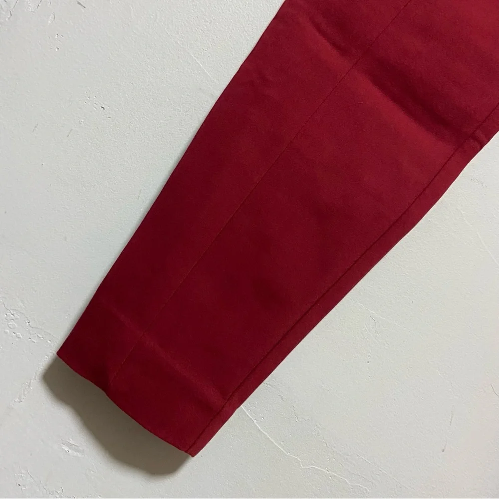 Old Navy Mid Rise Fitted Red Pants